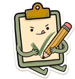 ToolTriage mascot writing with a pencil